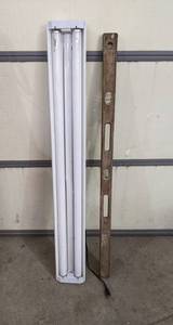 lot 325 image: 48 Shop Light, Wood Level