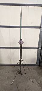 lot 26A image: Antique Lightning Rod w Purple Clear Electra Ball - 60 Tall