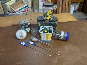 lot 331 image: Lot of Various Hose Connectors, Flood Lights, and More
