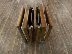 lot 47 image: 2 Vintage Leg-O-Matic auto-fold Chairs