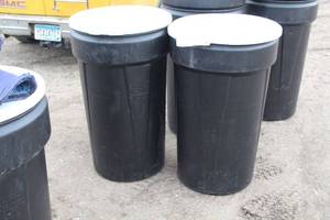 lot 16 image: Lot of (2) Eagle Lab Pack Open Head HDPE Drums with Plastic Lever-Lock 1655