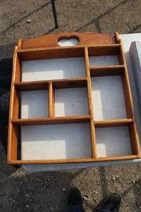 lot 95 image: Wood Wall Display Shelf