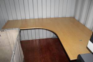 lot 150 image: WoodMetal Office Desk
