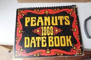 lot 114 image: Vintage 1968 Peanuts Date Book
