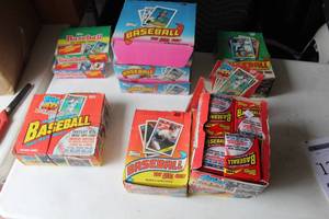 lot 122 image: Lot of (10 Boxes) Topps Baseball Collectors Stickers and Cards (Unopened )