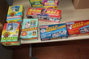 lot 129 image: Lot of (6 Boxes) Baseball Collectors Cards (Unopened )