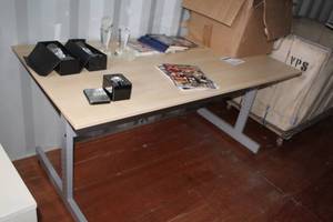 lot 151 image: WoodMetal Office Desk