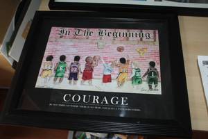 lot 176 image: Courage Signed&Framed Wall Dcor