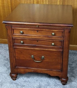 Interesting Side Table with Great Storage