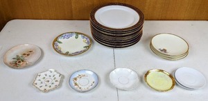 Vintage Floral Decorative & Serving Plates and Set of 12 Noritake Legacy Plates