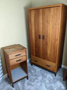 Sturdy Armoire and Nightstand
