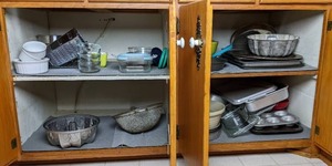 Miscellaneous Kitchen Items Strainer, Pans, Bunt Pan, Grater, Bowls, and More