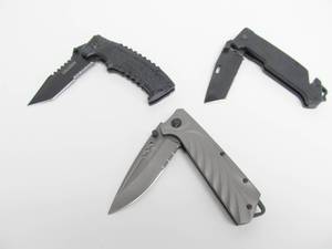 Group of 3 Heavy Duty Tactical Knives