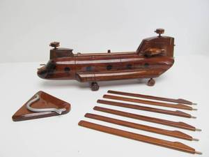 Very Cool Solid Wood Military Helicopter&nbsp