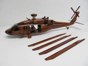 Very Cool Solid Wood Military Helicopter&nbsp