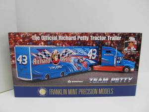 Large Franklin Mint Diecast Richard Petty Tractor Trailer