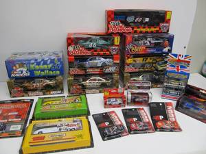 Large Lot of Mint in BoxCase Diecast Race Cars&nbspetc