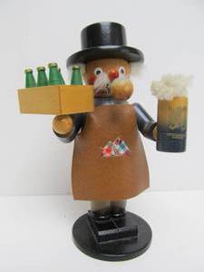Nice Vintage STEINBACH German Smoker Doll - Beer Vendor