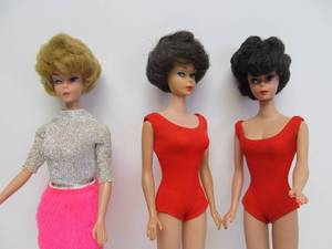 3 Original Vintage Early 1960s Barbie Dolls