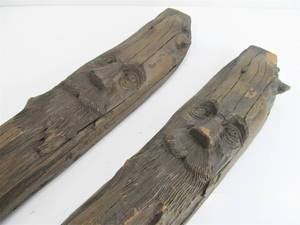 Pair of Signed Northwind Face Sculptures