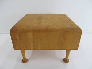 Signed Vintage Oak Butchers Block Cutting Board