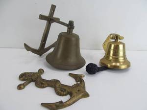 Solid Brass Bells Anchor - Including Titanic Bell