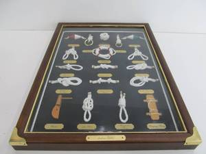 Nautical Sailors Knots Shadowbox Display