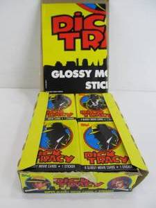 Display box FULL of Dick Tracy Trading Card Packs
