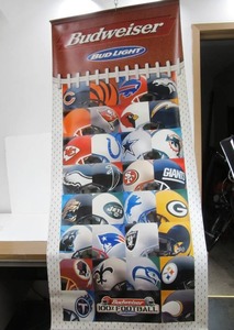 LARGE Vinyl NFL Football Budweiser Stadium Banner
