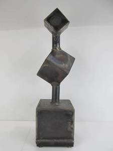 Very Cool LARGE Heavy Welded Steel Sculptural Coin Bank