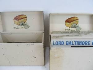 2 Vintage Steel 1930s Recipe Boxes wRecipes