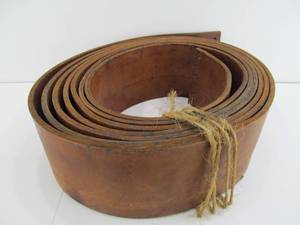Heavy Duty Old Thick Leather Hit &amp Miss Engine Drive Belt