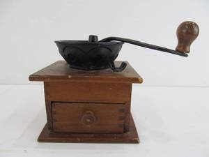 Primitive Dovetailed Wood Coffee Grinder