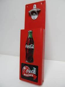 Metal COCA COLA Bottle Opener &amp Cap Catcher