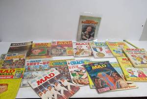 Group of Vintage MAD, Cracked &amp other Magazines