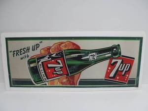 Vintage Style 7UP Trolley Poster&nbsp