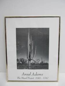 Framed ANSEL ADAMS Photography Poster - The Mural Project