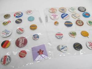 Group of Vintage Pinbacks Buttons etc