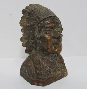 1930s Era Indian Chief Coin Bank