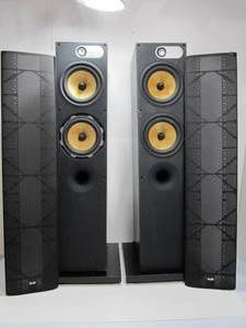 Excellent Quality Working Pair of BOWERS &amp WILKINS Model 684 Tower Speakers