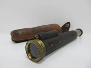 Antique Kuker-Ranken Handheld Surveying Level wLeather Case