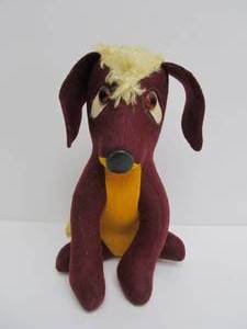 Vintage 1950s Era University of Minnesota Plush Dog College Pet