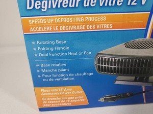 lot 242 image: New 12 Volt Window Defroster  Car Heater