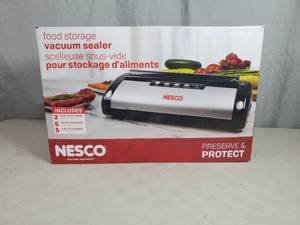 lot 3 image: Nesco Food Storage Vacuum Sealer