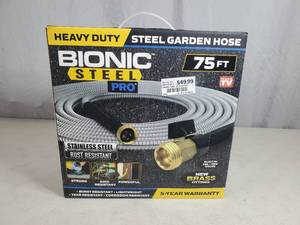 lot 5 image: New Heavy Duty Bionic Steel Pro 75 Ft Hose