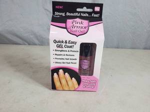 lot 27 image: New As Seen on TV Pink Armour Nail Gel