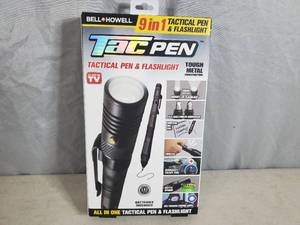 lot 48 image: New Tac Pen 9 in 1 Tactical Pen and Flashlight