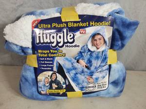 lot 57 image: New Huggle Ultra Plush Blanket Hoodie