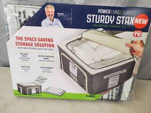 lot 70 image: New Sturdy Stax Collapsible Storage Set