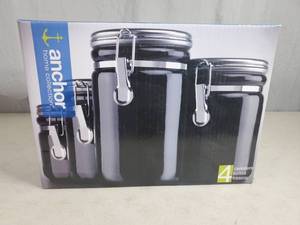 lot 84 image: New Achor 4 Piece Canister Set